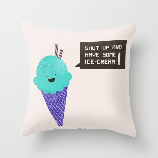 ICE CREAM Throw Pillow