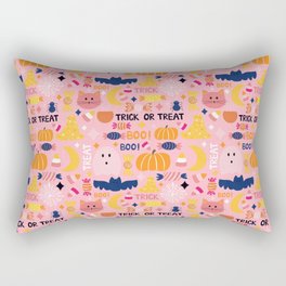 Halloween Party Pink Palette | Pattern Rectangular Pillow
