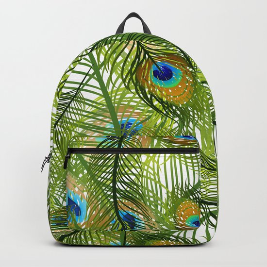Peacock feather Backpack