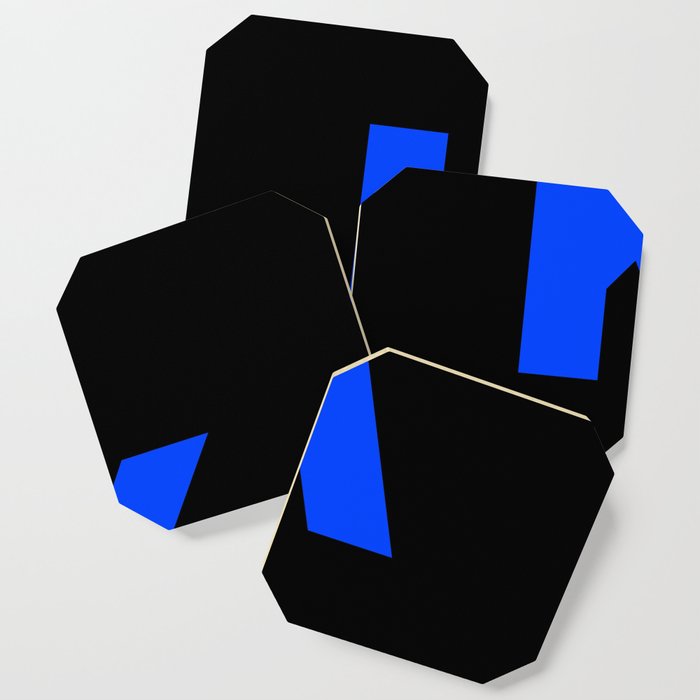 letter K (Blue & Black) Coaster