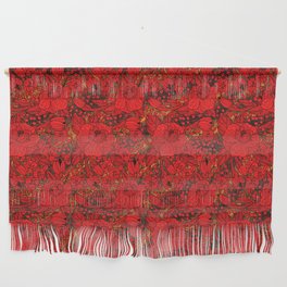 Red Galore Exotic Detailed Flower  Wall Hanging