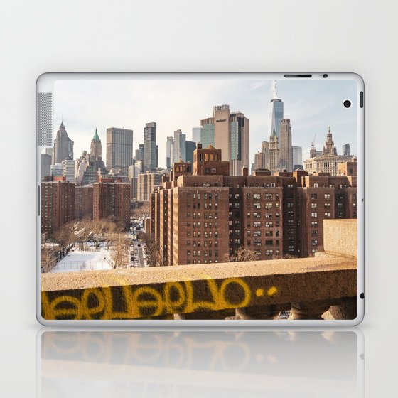 New York City | Manhattan Bridge View Laptop & iPad Skin