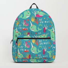 Narwhal Be Unique Pattern Backpack