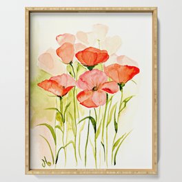 poppies Serving Tray