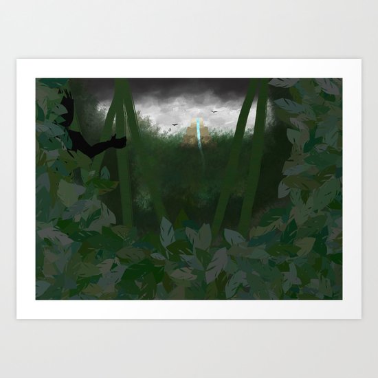 Jungle Temple Art Print By Mystmoon Society6