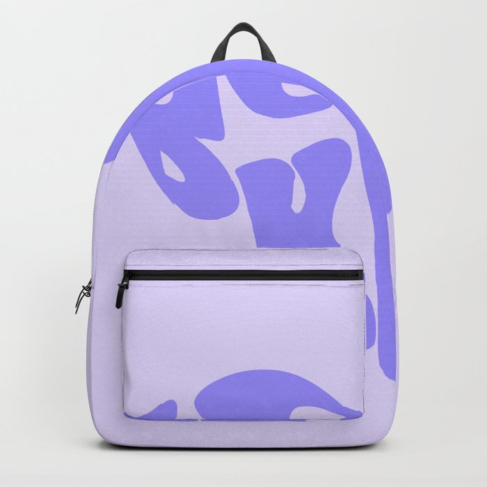 80s BeKind Purple Typography Heart Backpack