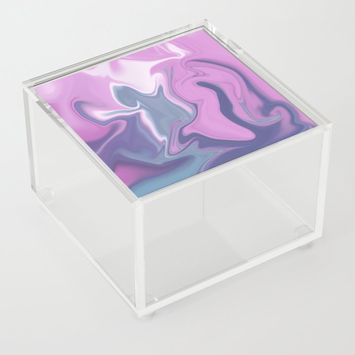 Liquid pink Acrylic Box