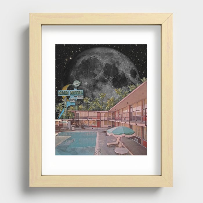 moon motel Recessed Framed Print