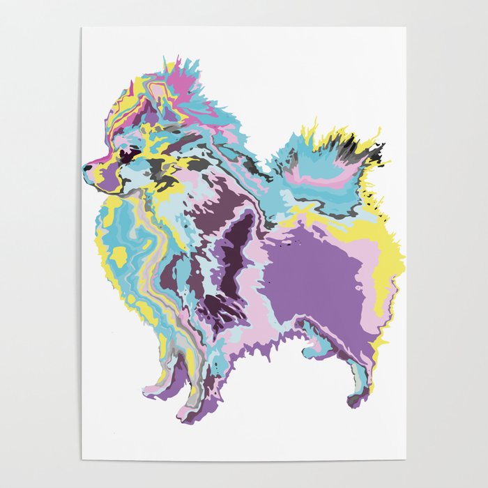 Mighty Puppy Pomeranian Poster