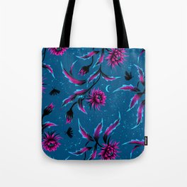 Queen of the Night - Teal / Purple Tote Bag