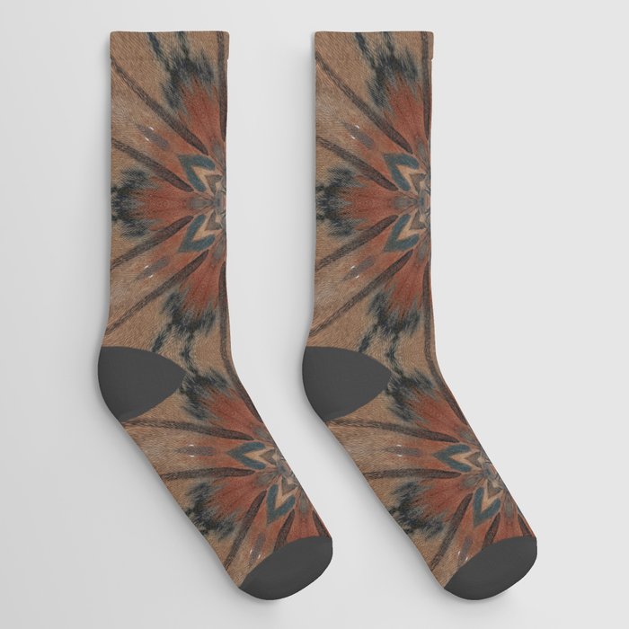 Bushfire Gum Medallion 2 Socks