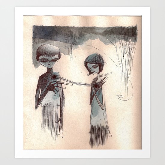 attachment Art Print