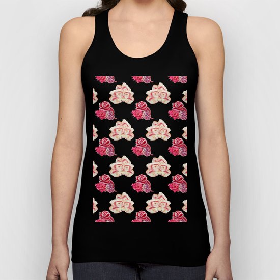 Rose Pattern Unisex Tank Top