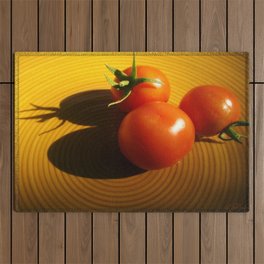 Abstract Tomato Outdoor Rug