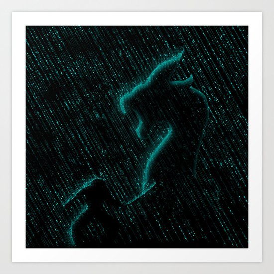 Ninja Battle Art Print