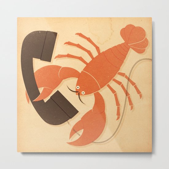 Lobster Salvador Metal Print