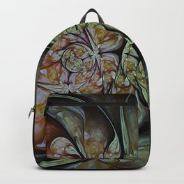 Abstract Nature Backpack | Geometric, Wildlife, Abstract, Graphicdesign, Digital, Mandelbrot, Contemporary, Psychedelic, Fibonacci, Landscape 