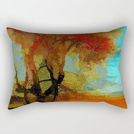 Southwestern Red Tree Rectangular Pillow