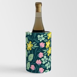 Dark Floral Garden Wine Chiller