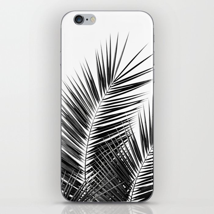 Black Palm Leaves Dream - Cali Summer Vibes #1 #tropical #decor #art #society6 iPhone Skin