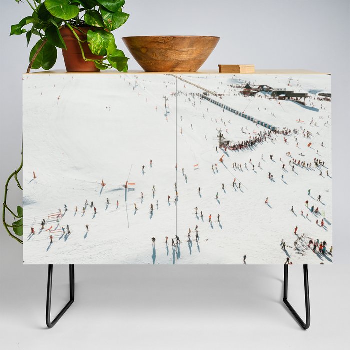 Aerial shot of ski resort Credenza