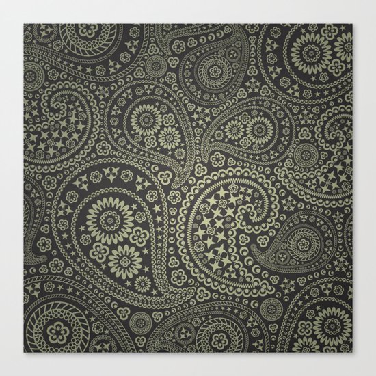 Paisley Stars Canvas Print