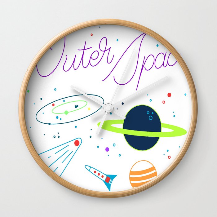 Outer Space! Wall Clock