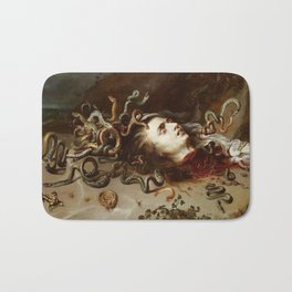 Peter Paul Rubens - The Head Of Medusa - Baroque Painting Bath Mat | Rubens, Head, Oil, Paul, Peter, Painting, Of, Watercolor, Medusa, The 