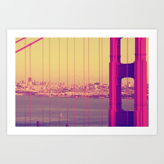 Golden Gate Into San Francisco Art Print