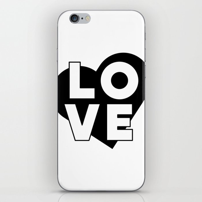 LOVE & heart iPhone Skin