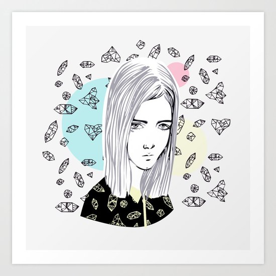 you are my geometric desire... Art Print