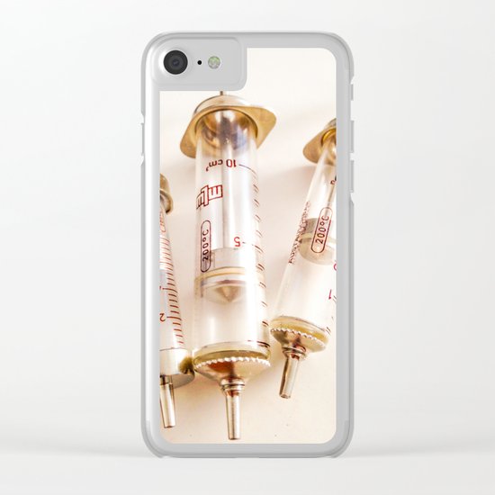 RETRO NEEDLES Clear iPhone Case