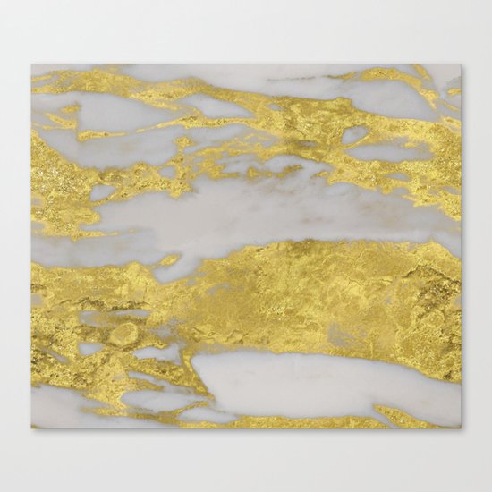 Agria gold marble Canvas Print