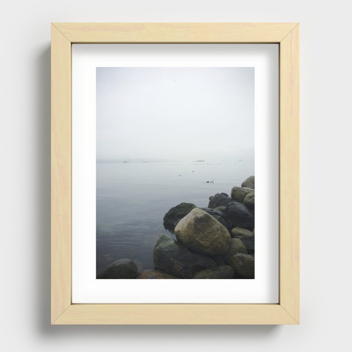 Ocean Fog Recessed Framed Print
