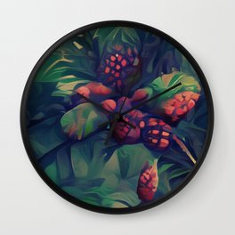 Jungle Berries Wall Clock