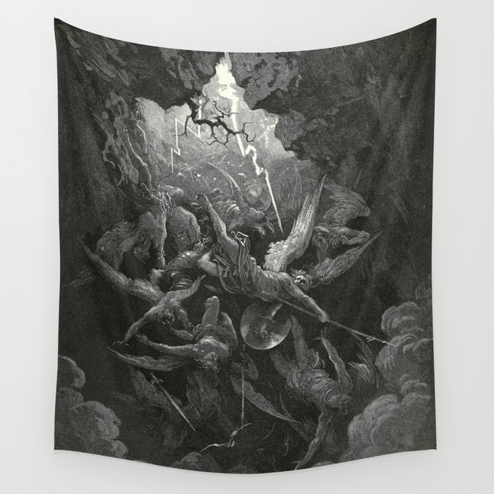 The Mouth Of Hell By Gustave Dore Wall Tapestry