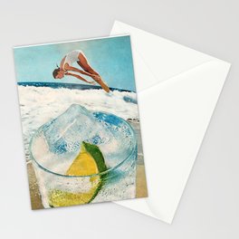 Rum on the Rocks Stationery Card