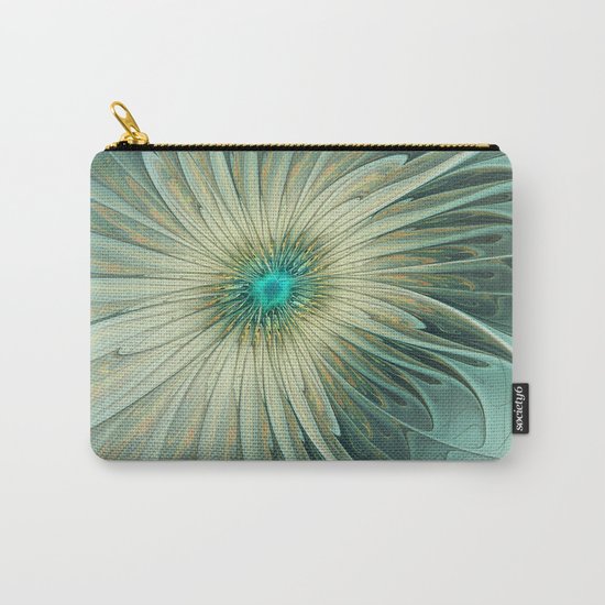 Emotions of a Flower, Abstract Fractal Art Carry-All Pouch