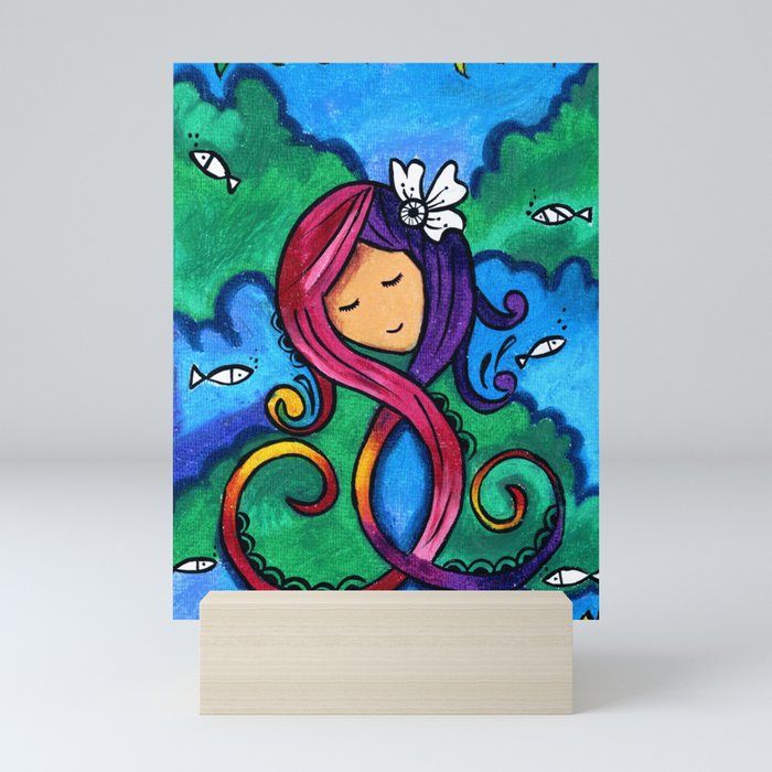 The Sleeping Mermaid Mini Art Print