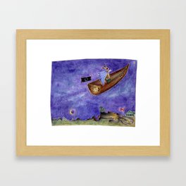 The Flying Rabbit Framed Art Print