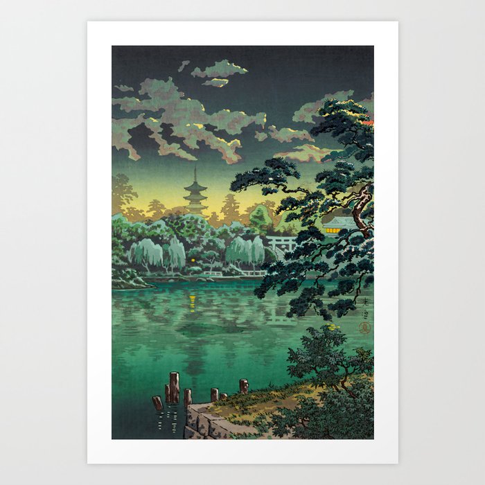 Tsuchiya Koitsu - Ueno Shinobazu Pond - Japanese Vintage Woodblock Painting Art Print