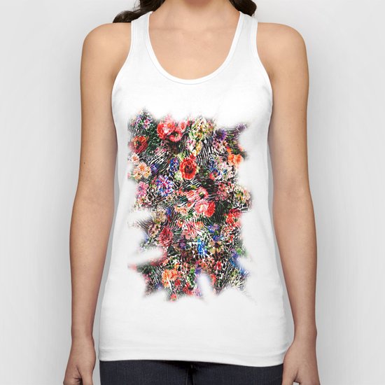 Floral Abstract Unisex Tank Top