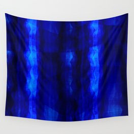 Cobalt Blue Night Watercolor Wall Tapestry