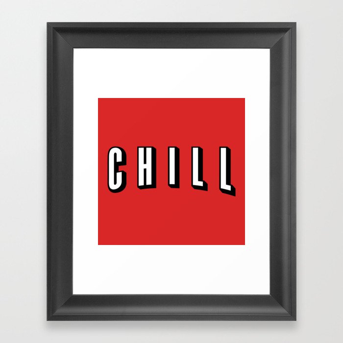 Netflix & Chill Framed Art Print