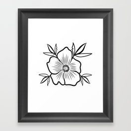 flower Framed Art Print
