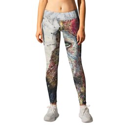 Glancing sight Leggings | Acrylic, Oil, Painting, Ink 