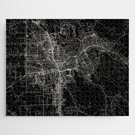 Santa Rosa, USA - Minimal City Map Jigsaw Puzzle
