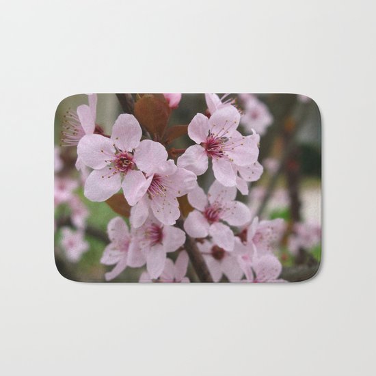 Cherry Plum Blossoms Bath Mat
