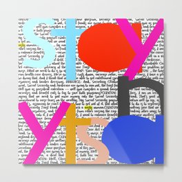 Stay Nasty Metal Print | Digital, Protestart, Staynasty, Abstract, Resist, Iamwithher, Protest, Graphicdesign, Hillary, Humanrights 