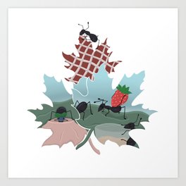 Last Leaves: Hunger Art Art Print